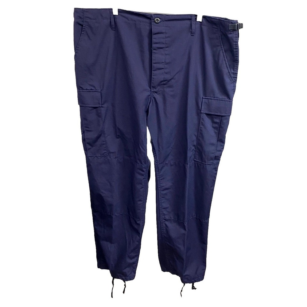 Propper Cargo Pants Mens XL Navy Blue Ripstop Cotton Stretch Flat Front Tactical
